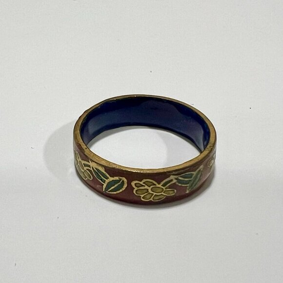 Vintage Chinese enamel ring - Picture 1 of 4